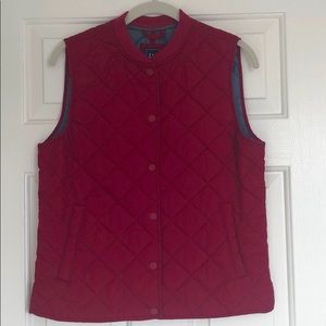 Gap Red Quilted Vest